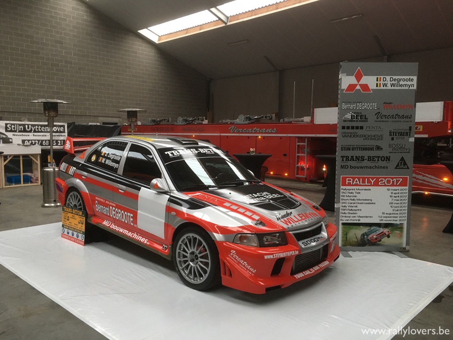 2017 - Dennis Degroote met verbeterde Mitsubishi Lancer
