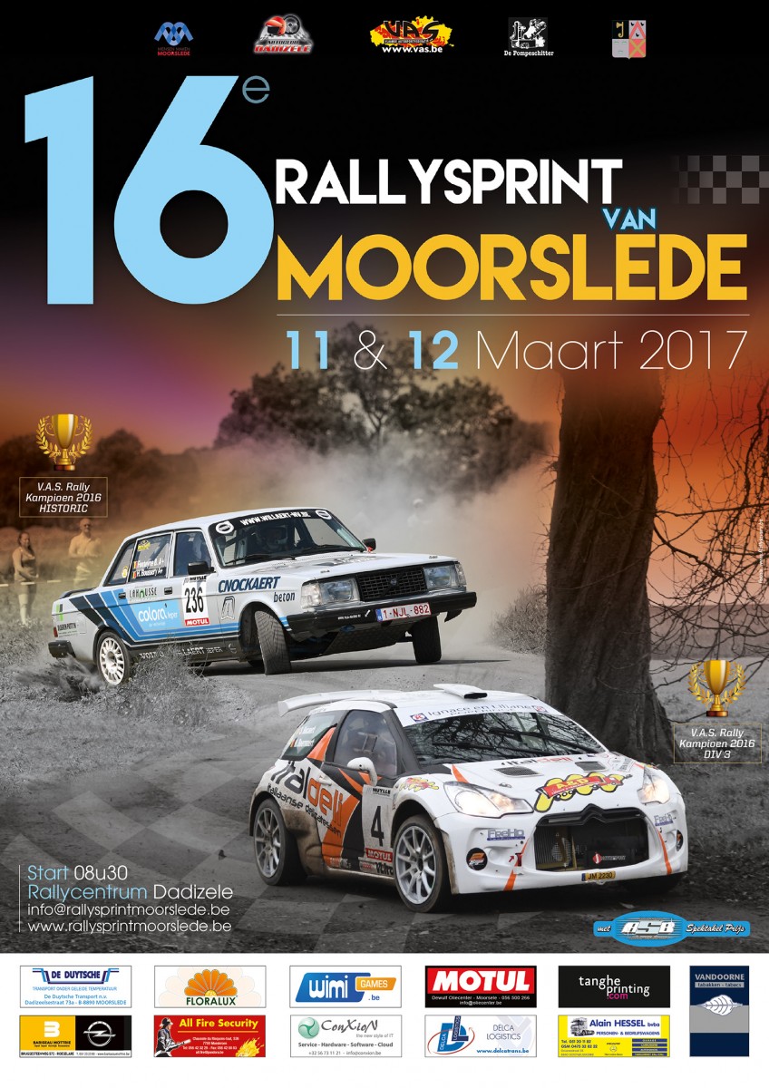Rallysprint van Moorslede - Complete voorbeschouwing