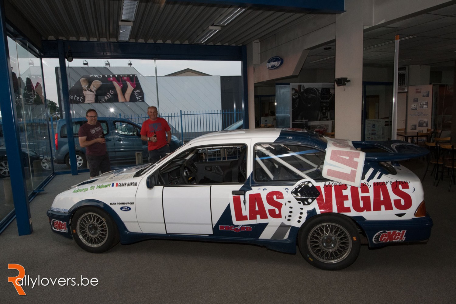 Piet Declercq met Sierra Cosworth in Ypres Historic ipv Escort MKI