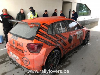 Davy Vanneste doet eerste meters met VW Polo R5