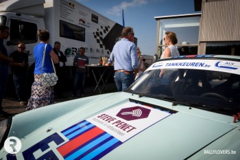 Voorstelling Porsche 911 Patrick Mylleville en Nicolas Moreel voor Ypres Historic Rally